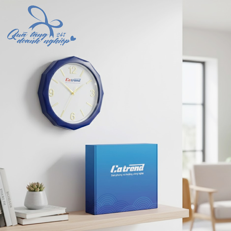 Đồng Hồ Treo Tường Tròn, In Logo, Thiết Kế Theo Yêu Cầu