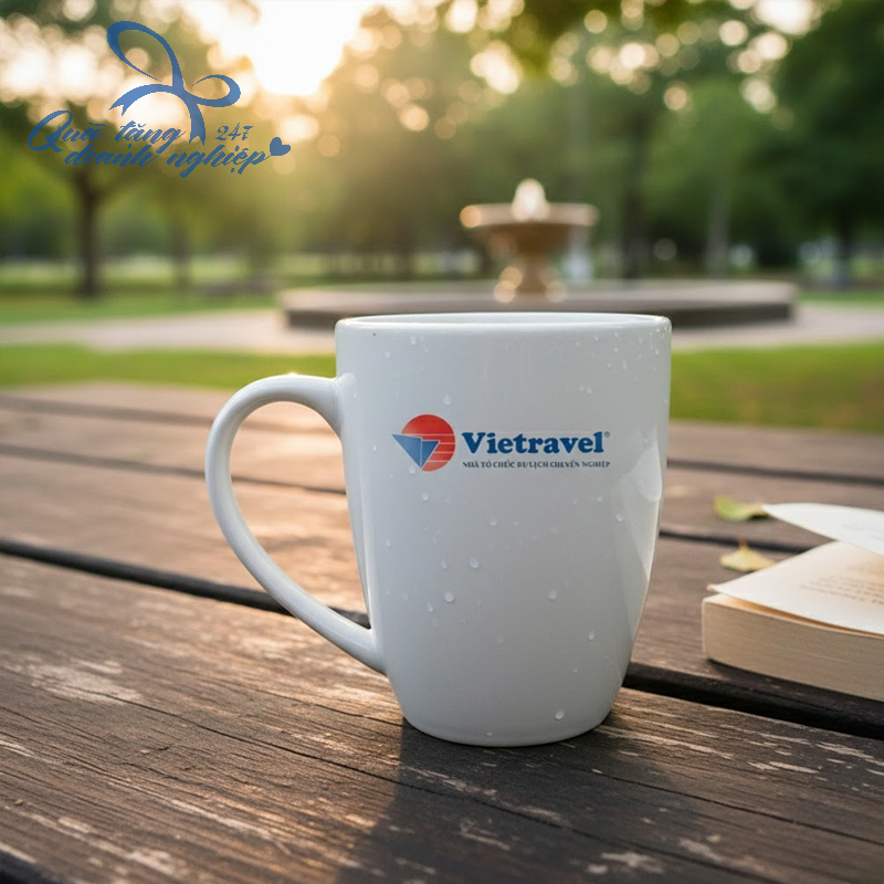 Cốc Sứ Trụ, Quai Chữ C - In Logo, Thông Tin Theo Yêu Cầu