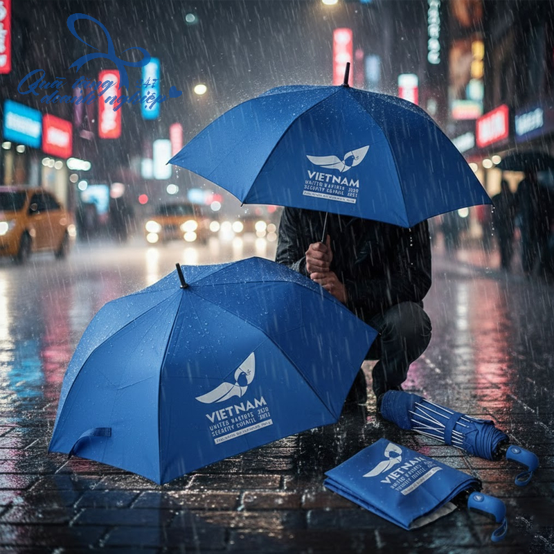 Quà Tặng Ô/Dù Thiết Kế Theo Yêu Cầu - In Logo - Mẫu 02