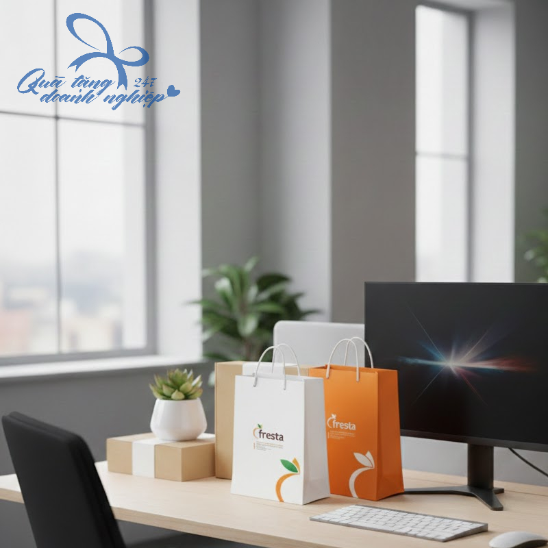 Túi Giấy Quà Tặng In Logo - Thiết Kế Theo Yêu Cầu