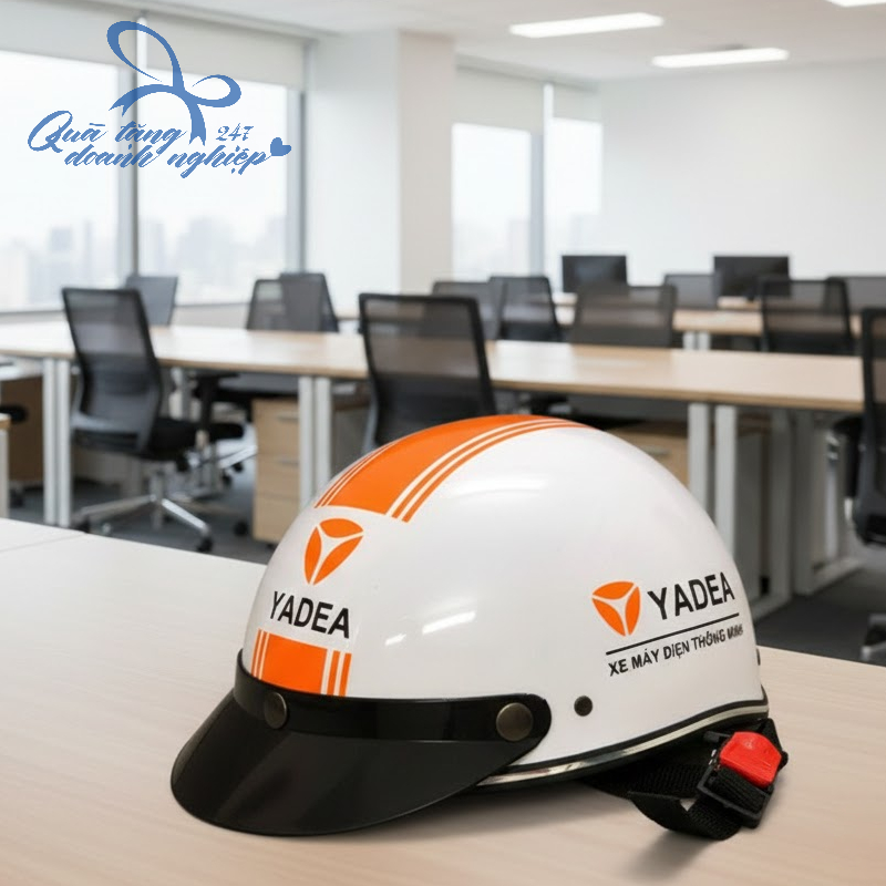 Mũ/ Nón Bảo Hiểm 1/2 In Logo - Mẫu 02