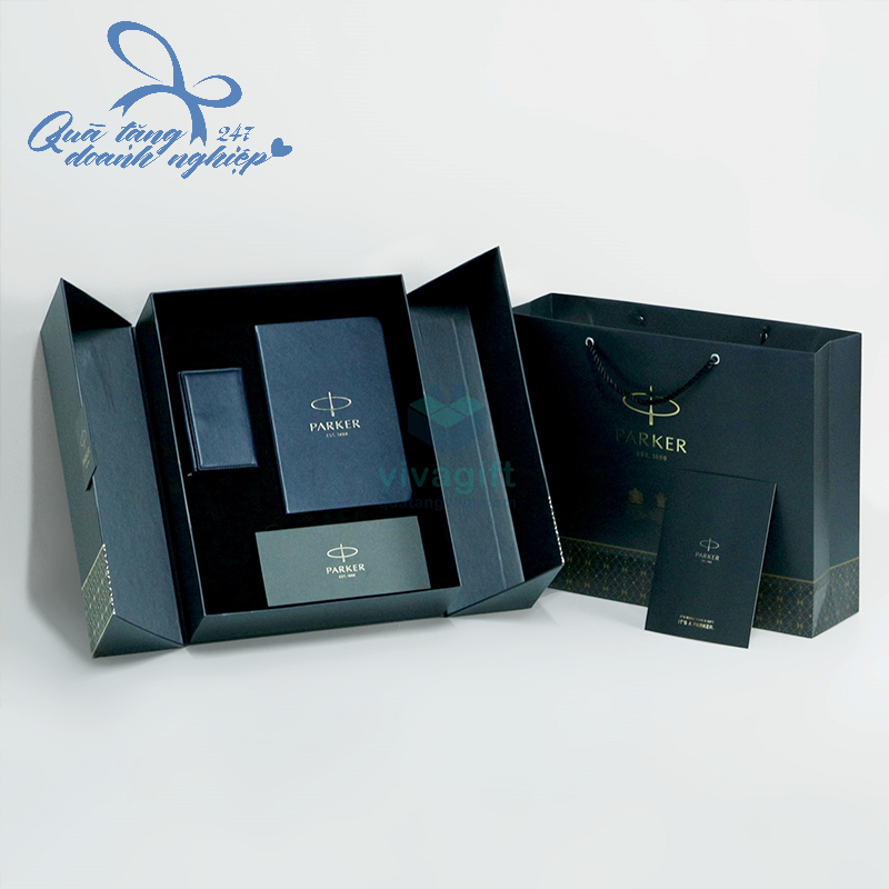 Set Quà Tặng Cao Cấp: Sổ + Bút + Ví Da