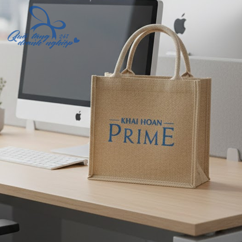 Túi Cói Quà Tặng Hot Trend - In Logo, Thiết Kế Theo Yêu Cầu