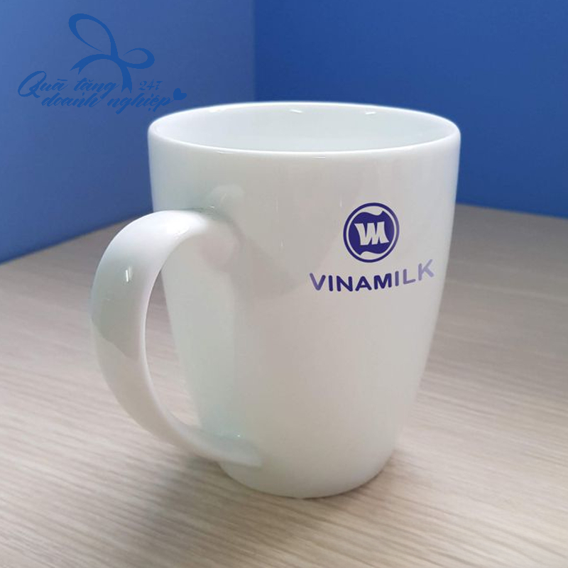 Ly Sứ Bầu In Logo Đơn Giản - Sản Phẩm Truyền Thông