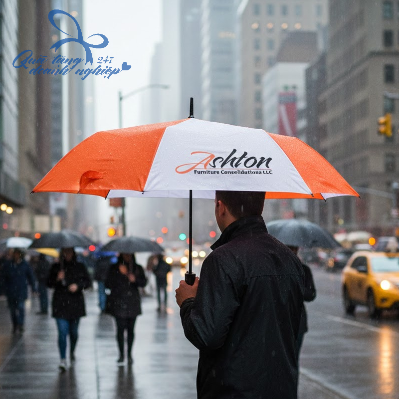 Quà Tặng Ô/Dù Thiết Kế Theo Yêu Cầu – In Logo – Mẫu 04