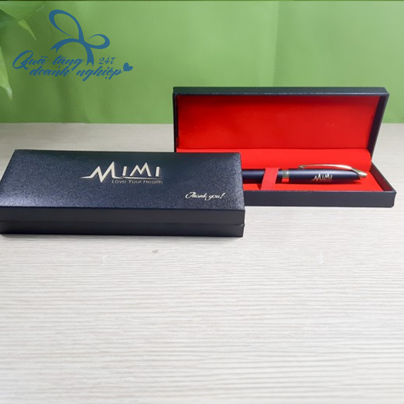 Hộp Bút Ký Lãnh Đạo In Logo Cao Cấp, Hộp Da Sần