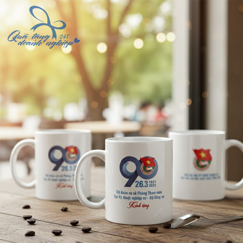 Cốc Sứ Tặng Đại Hội/ Hội Nghị - In Theo Yêu Cầu