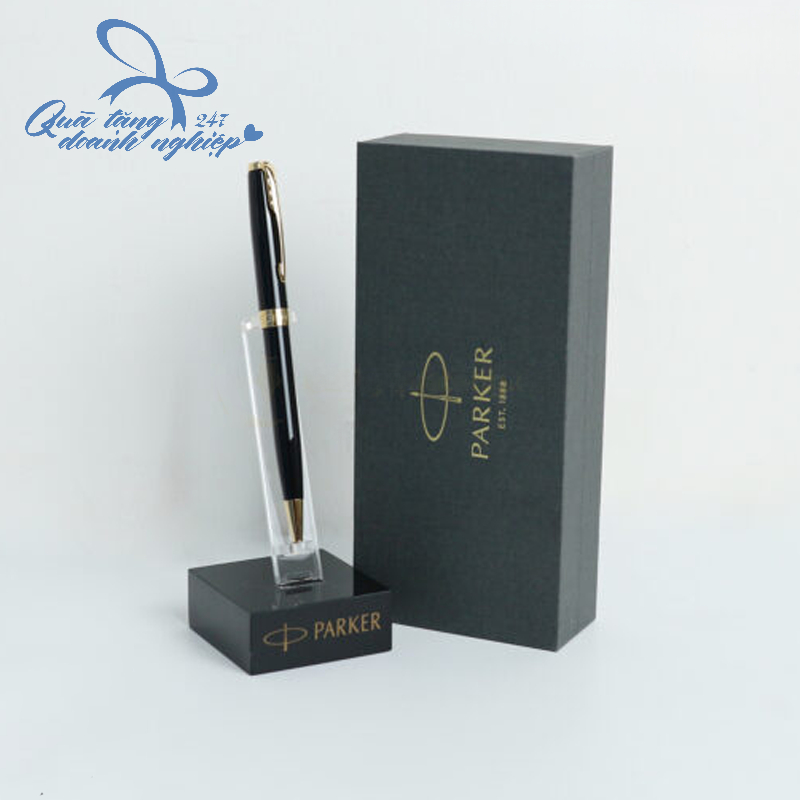 Bút Ký Văn Phòng Mở Xoay Kèm Hộp Quà Tặng