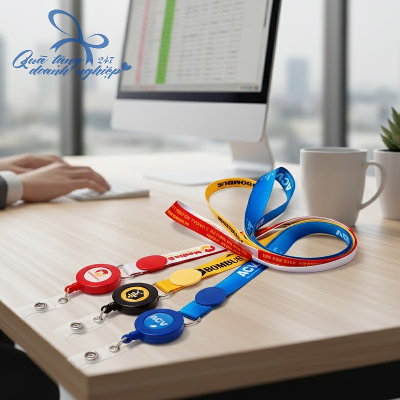 Dây Đeo Thẻ In Logo - Nhiều Màu