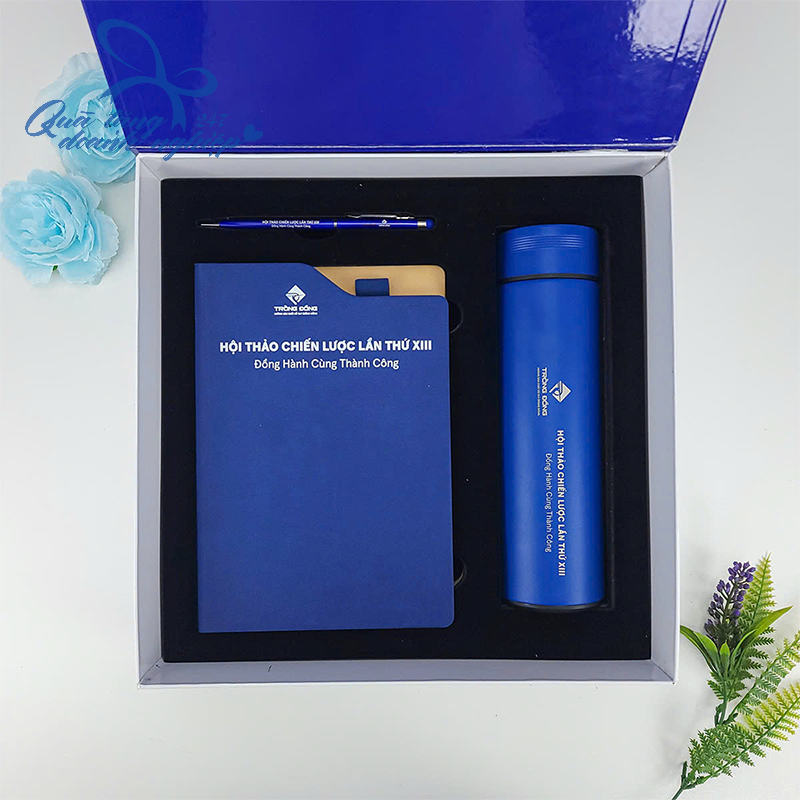 Bộ Quà Tặng Hội Thảo Cao Cấp: Sổ + Bút + Bình Giữ Nhiệt