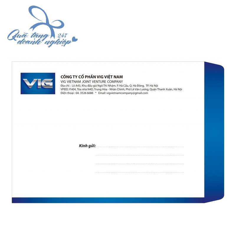 Mẫu Phong Bì Thư Doanh Nghiệp – In Theo Yêu Cầu – 07