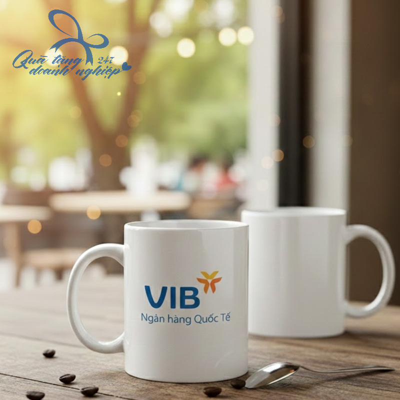 Cốc Sứ In Logo Làm Quà Tặng Ngân Hàng
