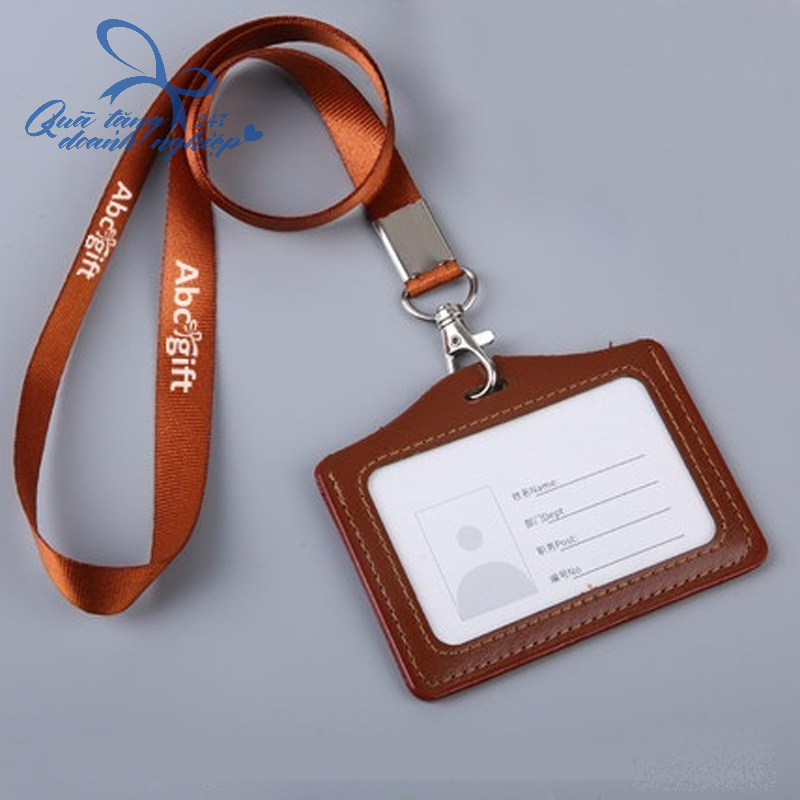 Dây Đeo Thẻ Kèm Thẻ Tên Ngang